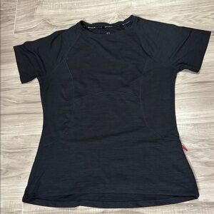 Spyder Active Black Athletic Shirt women's dark grey size M